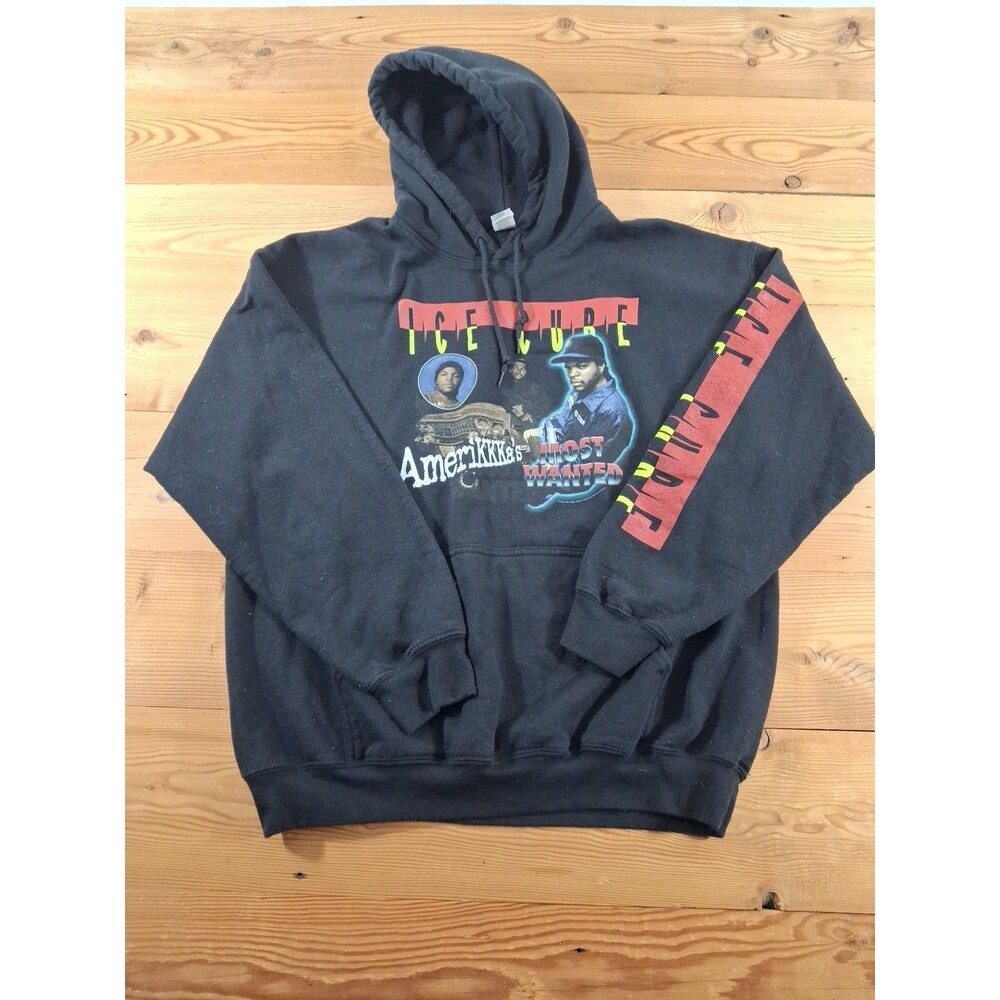 Ice Cube Hoodie Amerikkkas Most Wanted Mens  Large